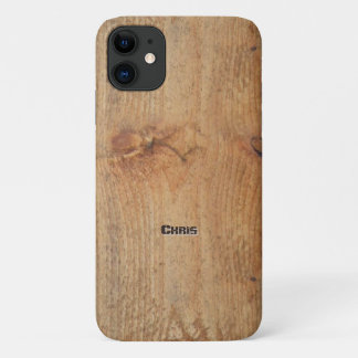 "Holz" S5 Abdeckung mit Ihrem Namen iPhone 11 Hülle