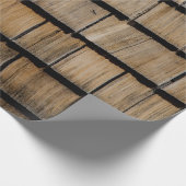 Holz Schindeln Geschenkpapier (Ecke)