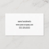 Holz schneiden | Logo für Zuhause-Hardware-Tools Visitenkarte (Rückseite)