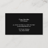 Holz schneiden visitenkarte (Rückseite)