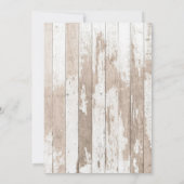 Holz | Sheriff Western First Rodeo Birthday Party Einladung (Rückseite)