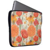 HOLZ SIEHT TEXTURE MIT PASTEL-BLUME AUS LAPTOPSCHUTZHÜLLE (Vorne Rechts)