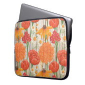HOLZ SIEHT TEXTURE MIT PASTEL-BLUME AUS LAPTOPSCHUTZHÜLLE (Vorderseite Links)