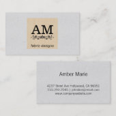 Holz // Spinngewebe (Druck) Visitenkarte (Vorne/Hinten)