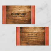 Holz | Stielleder Visitenkarte (Vorne/Hinten)