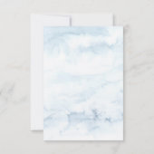 Holz, Streichlicht, Aquarellhochzeit Empfang Einladung (Rückseite)