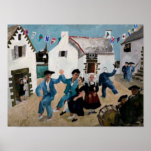 Holz - tanzende Matrosen Poster (Vorne)