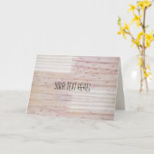 Holz Textur Ihre Text Grußkarte Karte (Gelbe Blume)