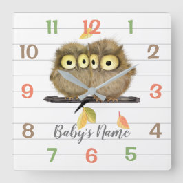 Holz Tiere Owls Kinderzimmer Decke Wand Uhr