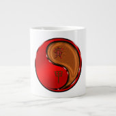 Holz Tiger Jumbo-Tasse (Vorderseite)