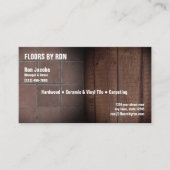 Holz-, Tile- und Teppichunternehmen Visitenkarte (Vorderseite)