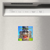 Holz Totum lächeln, während Sie noch Zähne Zitat h Magnet (In Situ (Geschirrspüler))