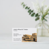 Holz-u. Bauholz-Visitenkarte Visitenkarte (Stehend Vorderseite)