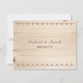 Holz-UAWG RSVP Karte (Rückseite)