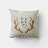 Holz und Antlers Little Man Höhle Kinderzimmer Kissen (Vorderseite)