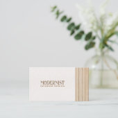 Holz und Beton Architektur, Innenarchitektur Visitenkarte (Stehend Vorderseite)