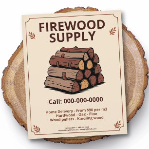 Holz- und Brennholzlieferung Flyer