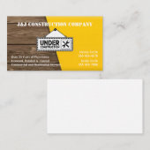 Holz- und Gelbbau Visitenkarte (Vorne/Hinten)