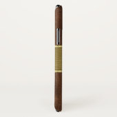 Holz und Gold personalisieren Case-Mate iPhone Hülle (Hinten/Rechts)