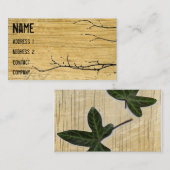 Holz- und iVy-Visitenkarte Visitenkarte (Vorne/Hinten)