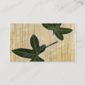 Holz- und iVy-Visitenkarte Visitenkarte (Rückseite)