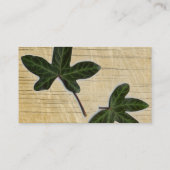 Holz- und iVy-Visitenkarte Visitenkarte (Rückseite)