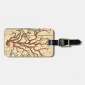 Holz und kleine Korallen Gepäckanhänger (Vorderseite horizontal)