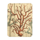 Holz und kleine Korallen Magnet (Vertikal)