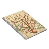 Holz und kleine Korallen Notizblock (Rechte Seite)