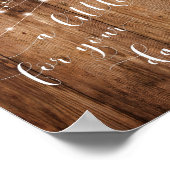 Holz und Licht eine kleine Leckerei für Ihre Tanzf Poster (Ecke)