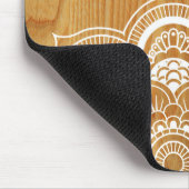 Holz und Mandala Mousepad (Ecke)