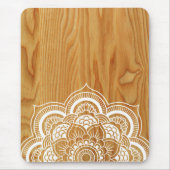 Holz und Mandala Mousepad (Vorne)