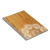 Holz und Mandala Notizblock (Rechte Seite)