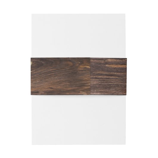 Holz und Mason Jar String Lights Einladungsbanderole (Rückseitenbeispiel)