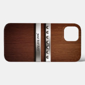 Holz und Metall Case-Mate iPhone Hülle (Rückseite (Horizontal))