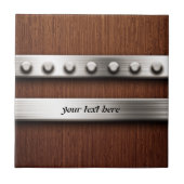 Holz und Metall Fliese (Vorderseite)