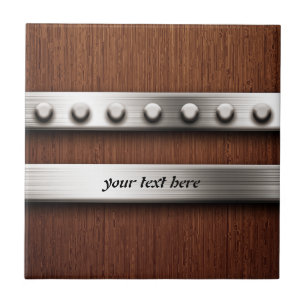 Holz und Metall Fliese