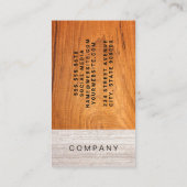 Holz und Murmel Visitenkarte (Rückseite)