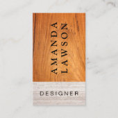 Holz und Murmel Visitenkarte (Vorderseite)