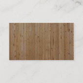 Holz und schraubt visitenkarte (Rückseite)