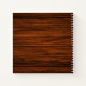 Holz und Spitzenrezept Notizblock (Rückseite)