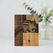 Holz und Splitter Postkarte (Stehend Vorderseite)