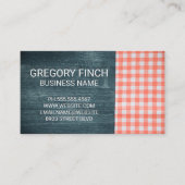 Holz und Tischdecken Visitenkarte (Vorderseite)