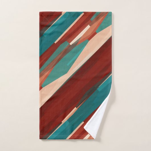 Holz und Türkis Badhandtuch Set (Handtuch)