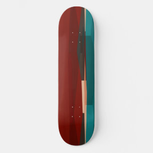 Holz und Türkis Skateboard