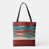 Holz und Türkis Tasche (Rückseite)