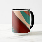 Holz und Türkis Tasse (VorderseiteRechts)