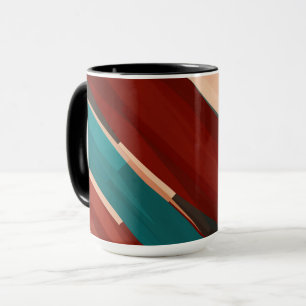 Holz und Türkis Tasse