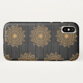 Holz und Verziertes Muster Case-Mate iPhone Hülle (Rückseite (Horizontal))