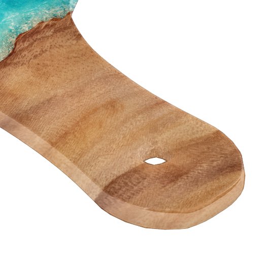 Holz und Wasser tropisches Beach House Schneidebrett (Ecke)